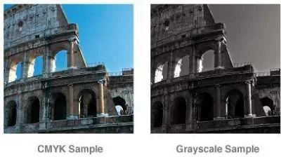 What is grayscale color mode? What is rich black?