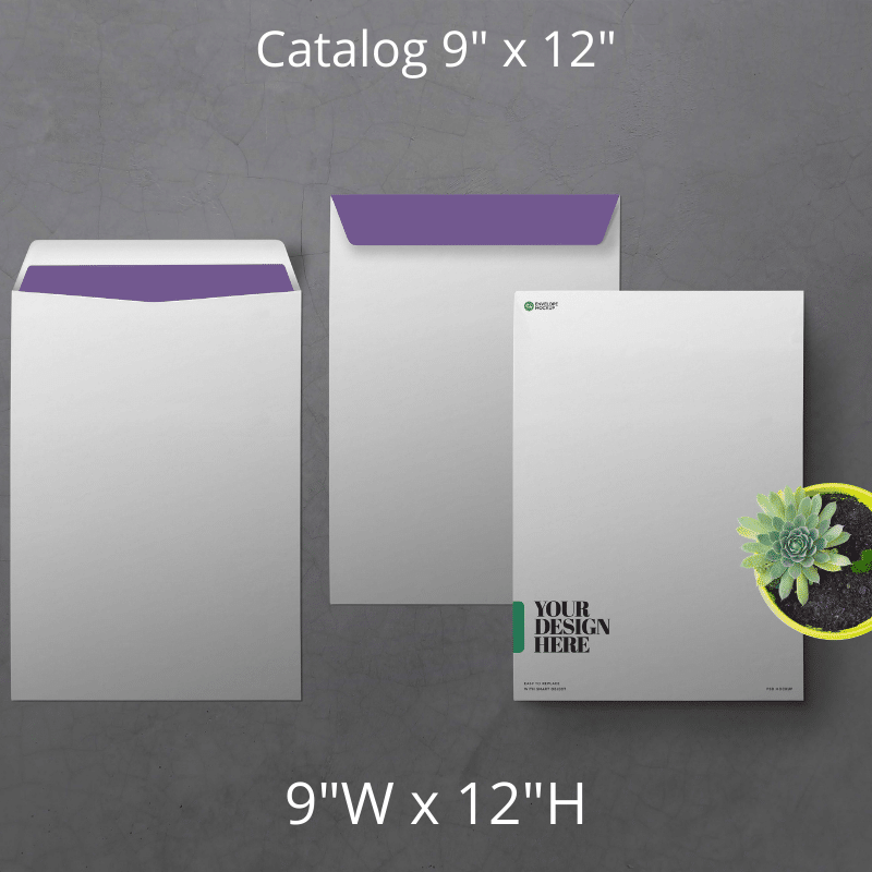 9x12 Vertical Envelopes Custom Printed