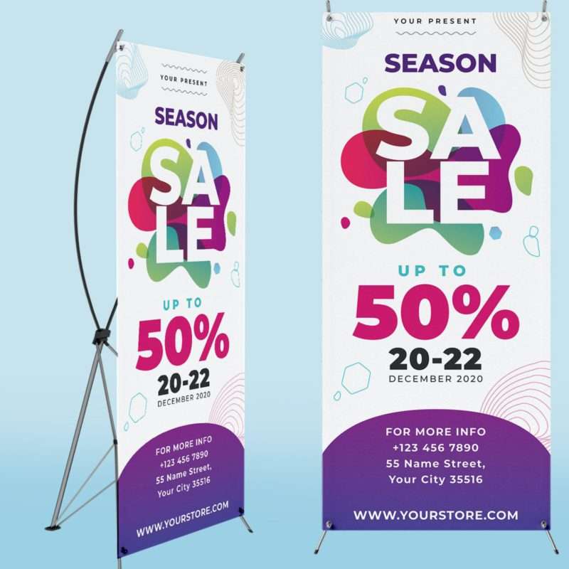 Custom X Banner Stands - Order Now